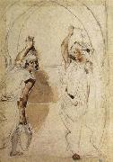 Eugene Delacroix Two Women at the Well USA oil painting artist
